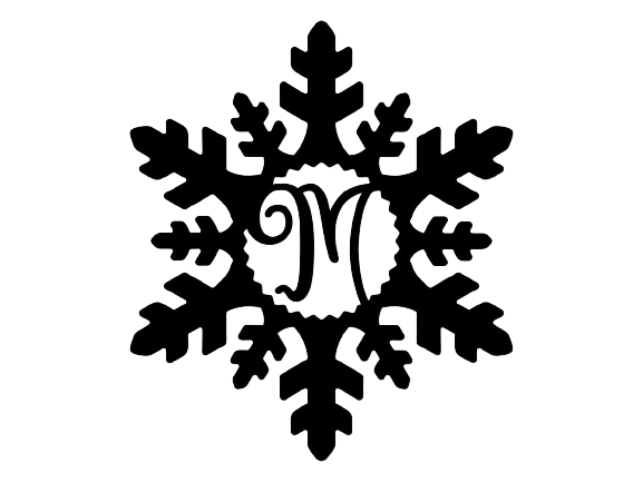 Snowflake With Letter